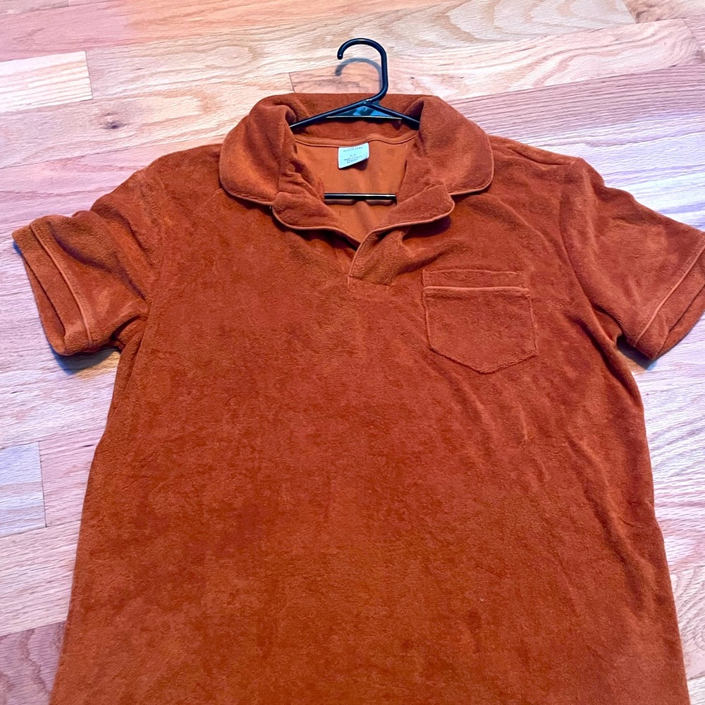 ORANGE URBAN OUTFITTERS COLLAR SHIRT